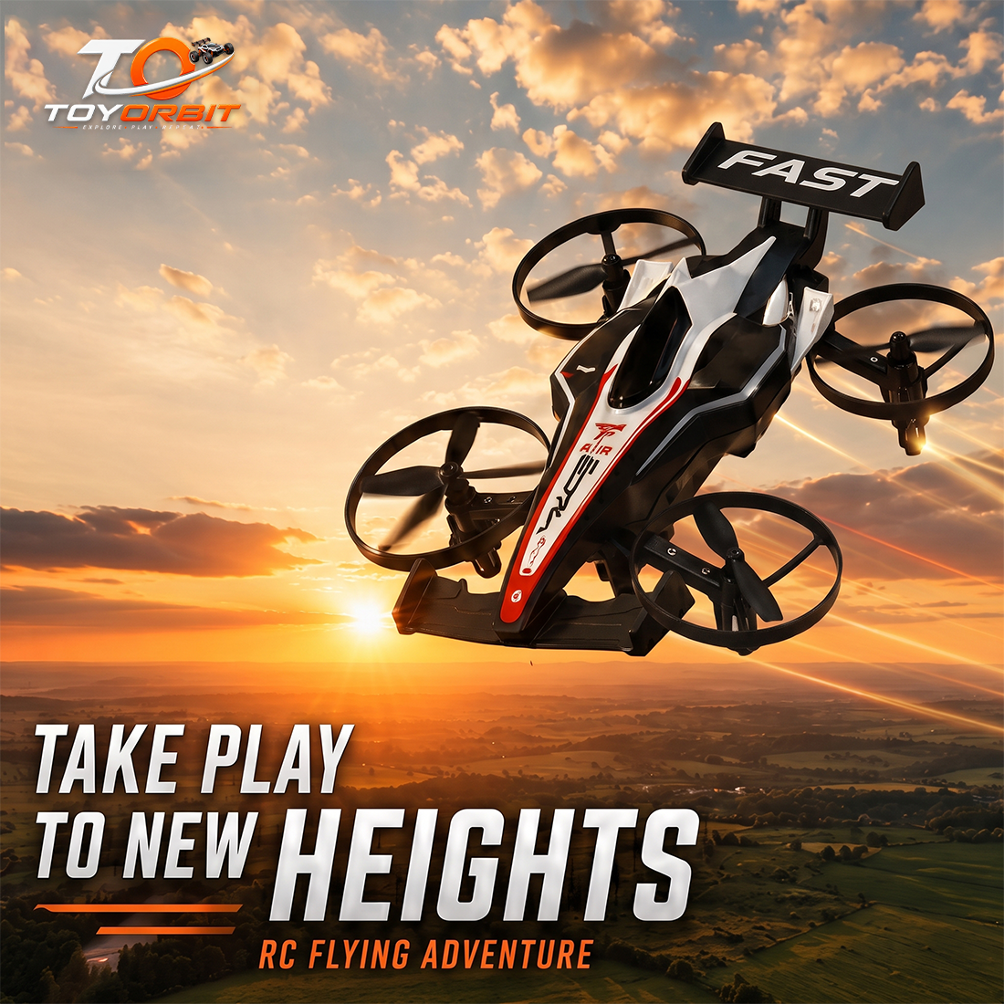 2-in-1 RC Flying Car Drone