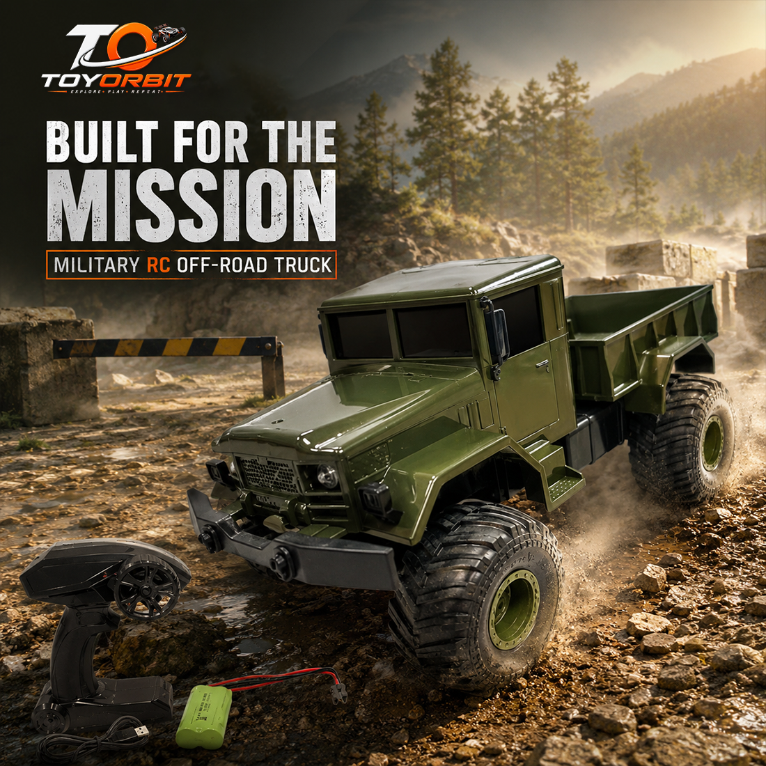 Military RC Off-Road Truck