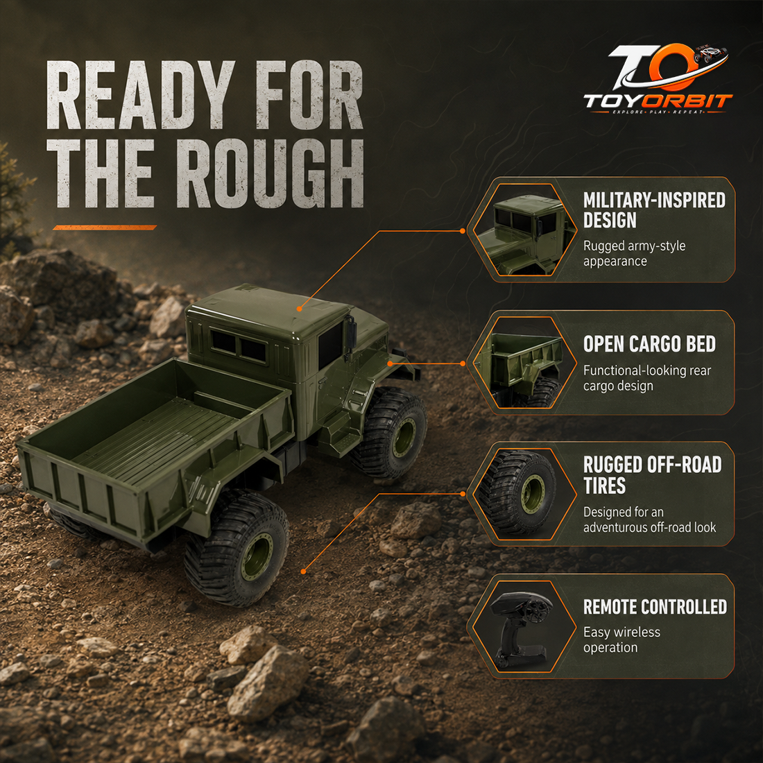 Military RC Off-Road Truck