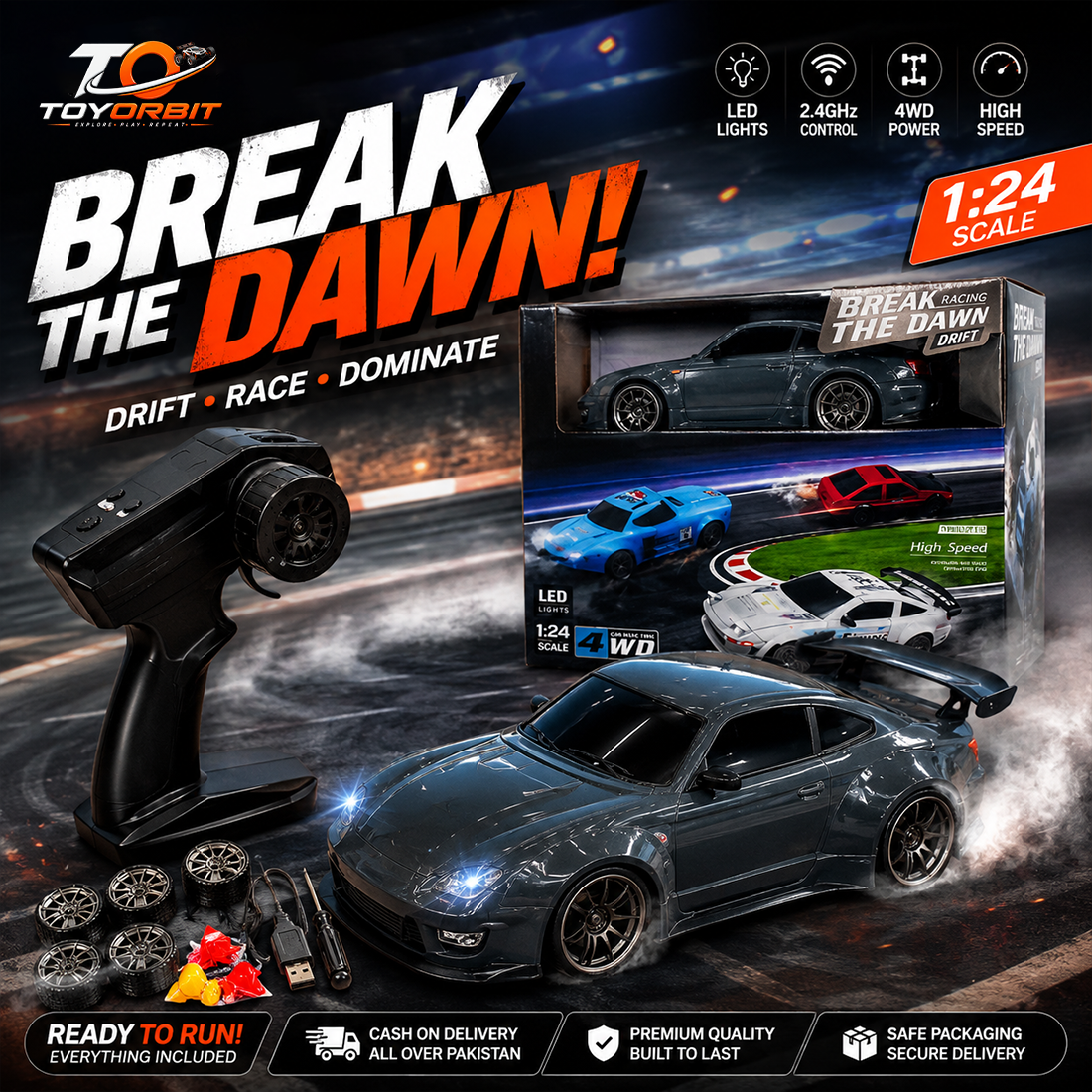 4WD RC High-Speed Drift Car — image 1