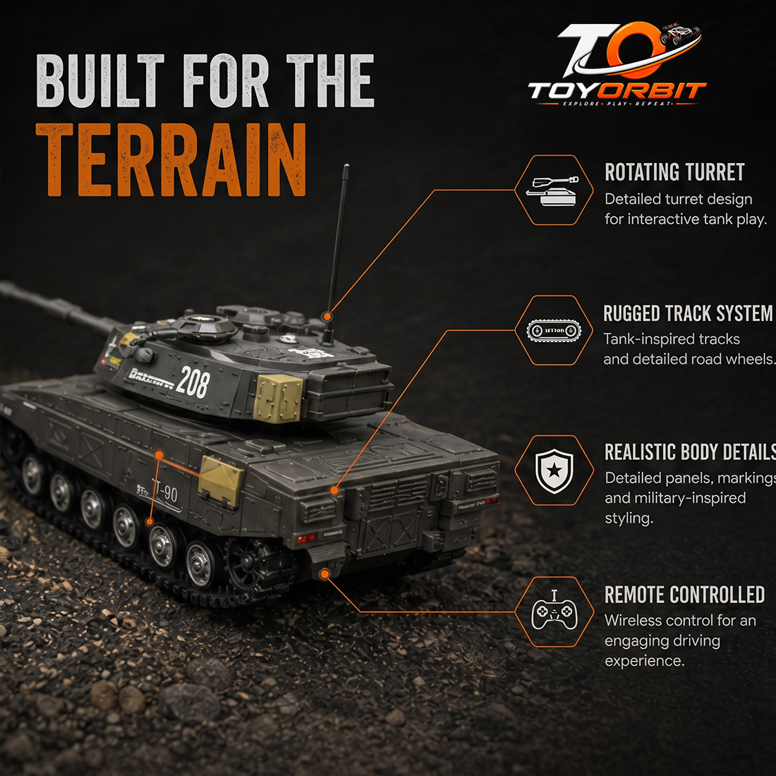 Armored RC Battle Tank